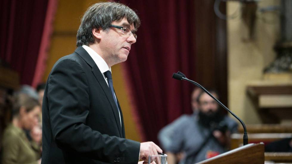Puigdemont en su discurso