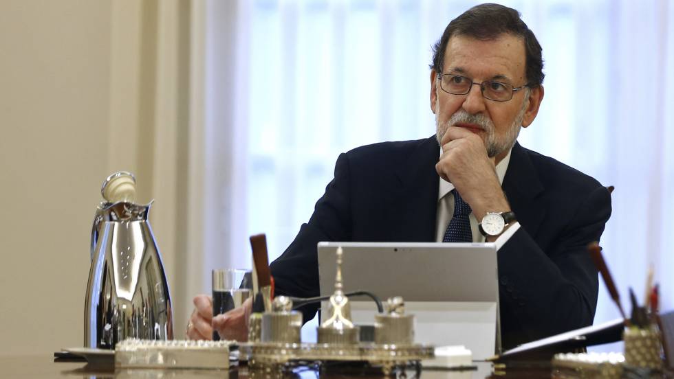 Rajoy en la reunión de Ministros
